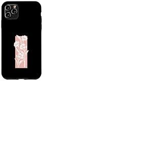 Motif à rayures et fleurs de pêche Coque pour iPhone 11 Pro Max
