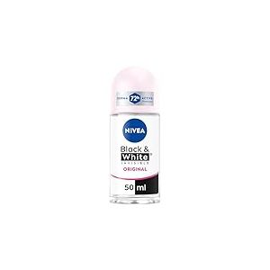 NIVEA Black & White Invisible Original Roll-on 6 x 50 ml Déodorant Femme Efficace 72h Déodorant Roll on Anti-transpirant pour Odeurs, Sueur, Résidus, Irritations et Taches sur Tissus Clair et Foncé