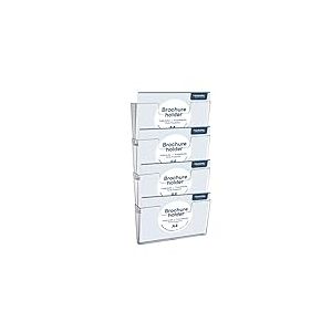 Europel OPUS 2 Présentoir pour prospectus 4 x DIN 1/3 A4 paysage, 350103
