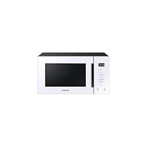 Samsung MG23T5018AW Four à micro-ondes, 23 L, 1100 W, cuisson automatique et Home Dessert, design verre, blanc