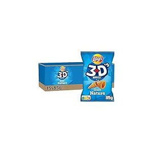 Lay's 3D's Bugles Nature, 85 g - Lot de 15