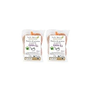 RIGA - NATU'RIGA - Boules De Graisses Au Raisin - Nourriture Oiseaux Exterieur - Recette &Eacute;nerg&eacute;tique - Renforce Syst&egrave;me Immunitaire - Id&eacute;ales en Hiver - x 4 (Lot de 2)