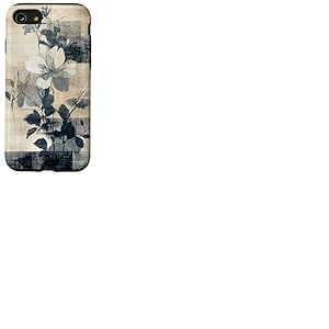 Art botanique vintage nature abstrait esthétique monochrome Coque pour iPhone SE (2020) / 7 / 8