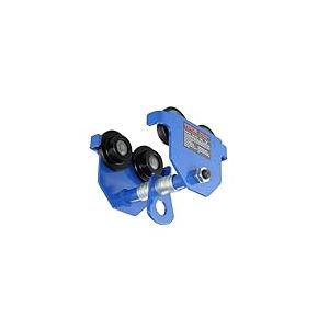 VEVOR Chariot Porte-palan Manuel, Charge 0,5 Tonne, Chariot à Poutre poussée 2 Roues, réglable pour Largeur Poutre I 63,5-139,7 mm, palan de Garage en Acier allié pour Poutre en I Droite et incurvée