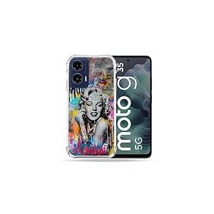 Cokitec Coque Renforcée pour Motorola G35 5G Street Art Maryline Monroe