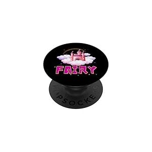 Art arc-en-ciel du château de Fairy Cloud PopSockets PopGrip Adhésif