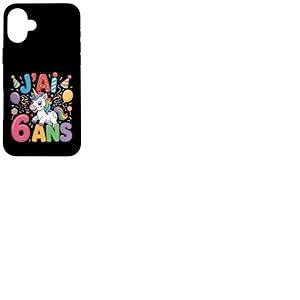 Enfant Licorne Enfant 6ans Anniversaire Garcon Fille Licorne Coque pour iPhone 16 Plus