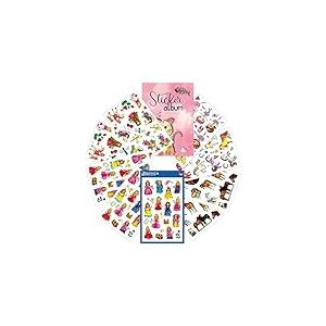 AVERY Zweckform 59985 Lot de 170 autocollants pour enfants avec album d'autocollants (fille, petit cadeau, souvenir, anniversaire d'enfant, cadeaux d'invités, cahier d'autocollants, autocollants)