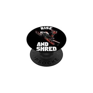 Rise and Shred Ski de motoneige PopSockets PopGrip Adh&eacute;sif