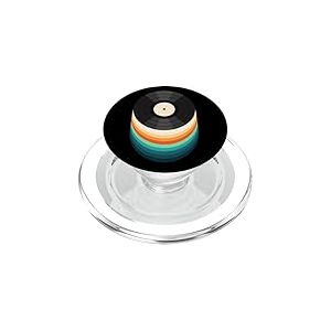 Disque Vinyle Rainbow Flow Art | Tourne-Disque de Musique r&eacute;tro PopSockets PopGrip pour MagSafe