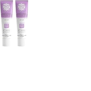 Pulpe de Vie - Dentifrice Certifi&eacute; BIO Fresh Kiss 75ml - Anti-gaspi !Raisin - Go&ucirc;t Menthe - Bouclier Anti-Caries au Fluor - 99% Ingr&eacute;dients Naturels - Protection Contre la Plaque Dentaire et le Tartre