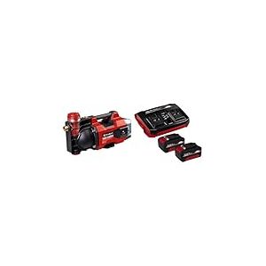 Einhell Pompe d’arrosage sans fil AQUINNA 36/38 F LED Power X-Change (36V, débit max. 3 800 L/h, refoulement max. 37m, ÉCO/BOOST, protection surcharges et gel) avec Twincharger et 2 Batteries 4,0Ah