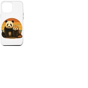 Amis des Animaux r&eacute;tro Panda Red Panda Coque pour iPhone 12 Pro Max