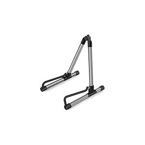 Donner Support de guitare acoustique, support &eacute;lectrique pliable en m&eacute;tal, r&eacute;glable pour mandoline, basse, banjo, ukul&eacute;l&eacute; de 76,2 cm et 101,6 cm (gris)