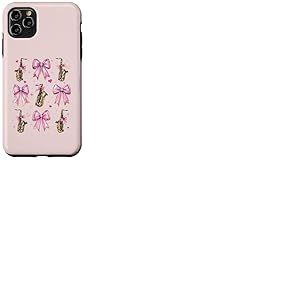 Saxophone Instrument Saxophoniste Saxiste Sax Girl Coquette Coque pour iPhone 11 Pro Max