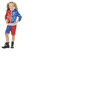 Rubies 301707-S Harley Quinn Col Costume Multicolore 7-8 Anos