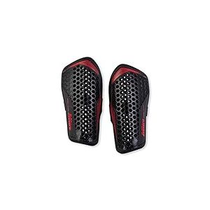 Mitre Aircell Prot&egrave;ge-Tibias de Football | Extr&ecirc;mement Respirants | Protection Contre Les Chocs | L&eacute;gers, Noir/Rouge, L