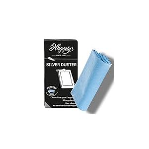 Hagerty Silver Duster Chiffon de nettoyage anti-ternissement pour l'argent I 55 x 35 cm I Tissu traité 100% coton I Chamoisine efficace pour tout objet en argent et en métal argenté