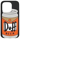 The Simpsons Duff Beer Noir Coque pour iPhone 15 Pro