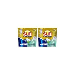 SUN - Absolu Plus Pastilles Lave-Vaisselle Tout en 1 Bio-Enzymes - 26 Capsules - sans pr&eacute;trempage - tablettes imbattables sur les taches tenaces (Lot de 2)
