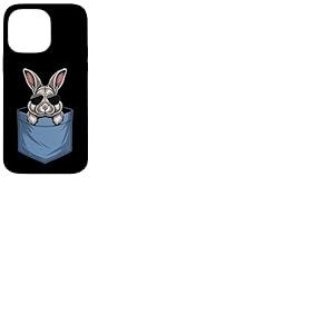 Adorable Lapin de Poche pour Amoureux de Lapin Maman Coque pour iPhone 14 Pro Max