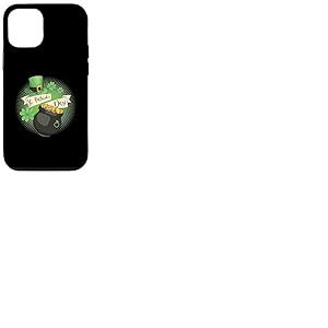 St Patricks Day pi&egrave;ce Argent tr&egrave;fle Chapeau Irlandais Cadeau Coque pour iPhone 12/12 Pro