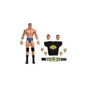 Mattel WWE Figurine articul&eacute;e Randy Orton &Eacute;dition Ultimate de 15 cm avec Accessoires, Plus de 10 &eacute;l&eacute;ments, Dont t&ecirc;tes et Mains interchangeables, JCX43