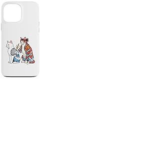 Chat Tatouage Chat Dr&ocirc;le Meme Encres Kitty Humour Tatoueur Artiste Coque pour iPhone 13 Pro Max