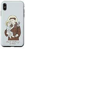 Saint Antoine de Padoue avec Le Christ Enfant Patron Saint Coque pour iPhone XS Max