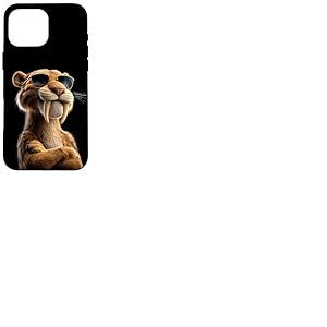 Tigre &agrave; Dents de Sabre Smilodon F&eacute;lid&eacute; Tigre &agrave; Dents Sabre Coque pour iPhone 16 Pro Max
