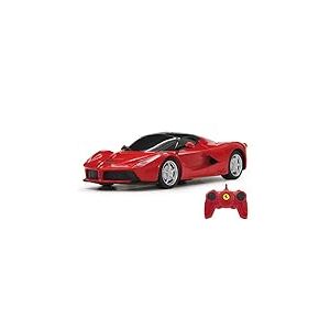 Jamara 404521 - Ferrari LaFerrari 1:24 2,4 GHz - sous Licence Officielle, jusqu'à 1 Heure de Temps de Conduite à Environ 9 km/h, détails Parfaitement recréés, Finition de qualité supérieure, Rouge