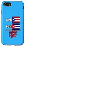 Drapeau du Patrimoine de Puerto Rican Plus Cuban Mix Coque pour iPhone SE (2020) / 7/8