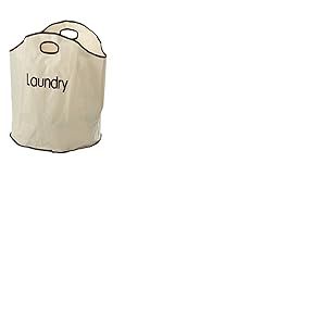 Premier Housewares Panier à linge 2 poignées Nylon Marron