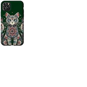 Mandala Mignon Chat Mandala Coque pour iPhone 11 Pro Max