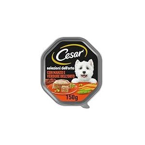 Cesar Selezioni dell'Orto Nourriture pour Chien, pâté délicat 150 g - 14 barquettes