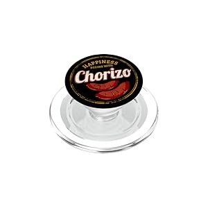 Chorizo R&eacute;tro Saucisse BBQ Vintage Souvenir Barbecue Gourmet PopSockets PopGrip pour MagSafe
