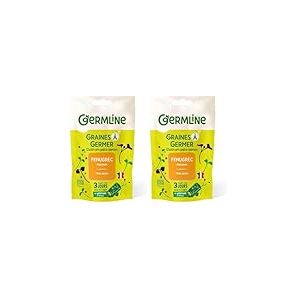 GERM'LINE - Graines &agrave; Germer Fenugrec Bio | Saveur &Eacute;pic&eacute;e & Notes Herbac&eacute;es | Riche en Prot&eacute;ines & Fibres | Facile &agrave; Cultiver | Sachet 150g | Fabrication Fran&ccedil;aise (Lot de 2)