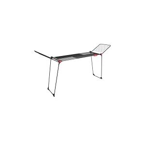 Vileda Infinity Flex Ultimate, Étendoir Télescopique Extensible, Séchoir à Linge, Structure Extra Stable, Moins de Marques Grâce aux Tubes XXL, Ailes Hautes, Séchoir Déjà Assemblé