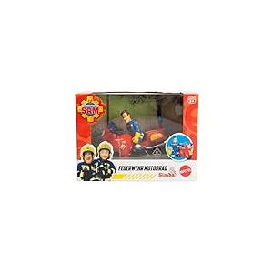 Moto Sam Le Pompier avec Figurine et Accessoires - Véhicule d'intervention Robuste avec lumière et Son - Plaisir de Conduite pour Enfants à partir de 3 Ans - Jouet à roulettes - Petits Fans de