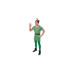 Bristol Novelty Peter_pan Costume d&rsquo;Elfe/de Robin des Bois, AC029, Brown, Medium Halloween