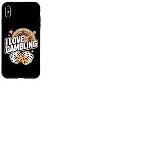 I Love Gambling Casino Roulette Passionné Coque pour iPhone XS Max
