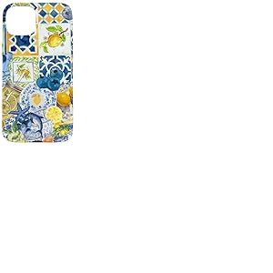 Carrelage méditerranéen et jaune jaune mignon été italien Coque pour iPhone 15 Plus