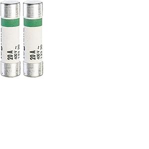 Legrand - Cartouches fusibles pour porte-fusibles - sans t&eacute;moin - 8,5x31,5mm - 20A (Lot de 2)