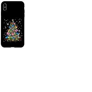 Papillon Sapin de No&euml;l Lumi&egrave;res Fille Pyjama Papillon Coque pour iPhone XS Max
