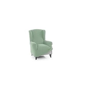 FAVERTI® Housse Super élastique pour Fauteuil à Oreilles 1 Place 70 à 100 cm Turquoise Protecteur de qualité en Tissu Jacquard Toucher Coton Protecteur de Fauteuil à Oreilles