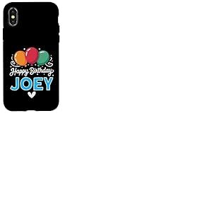 Joyeux Anniversaire en Disant Joey Coque pour iPhone X/XS