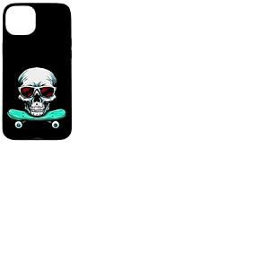 Tête de Mort Skater/Skateboard Tête de Mort Coque pour iPhone 15 Plus