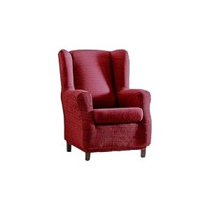 ECOMMERC3 Housse de Fauteuil à Oreilles élastique en Jacquard, Respirante et résistante à l'usure, Couleur Bordeaux, Facile à Mettre et à enlever, Design Style tapissé