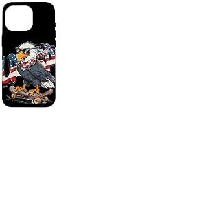 Déguisement d'aigle de Skateboard Fresh USA Coque pour iPhone 16 Pro