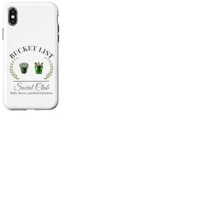 Ma liste de seau pour joueur de golf et seau à bière Coque pour iPhone X/XS